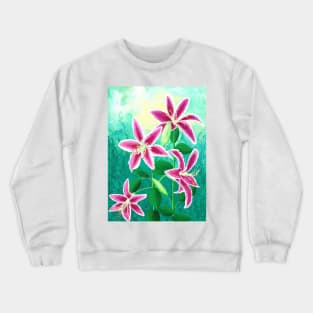 Esther's Stargazer Lilies Crewneck Sweatshirt